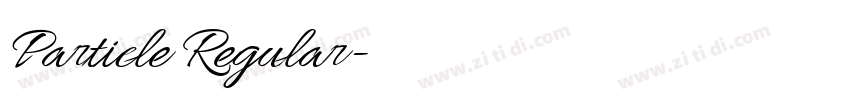 Particle Regular字体转换 Particle Regular字体转换